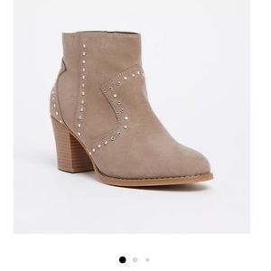 Torrid suede booties size 9
